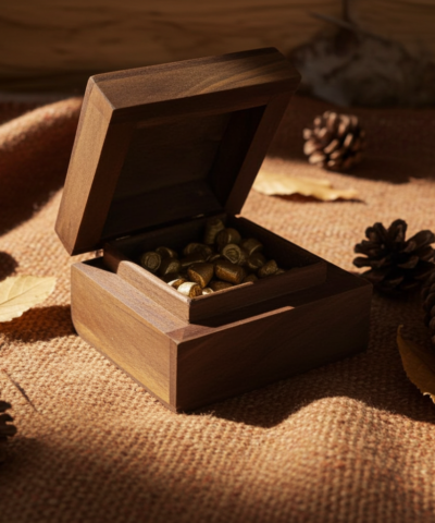 Holzschattulle/Myrrhe