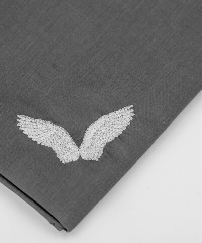 Alternative view of Heaven´s Dream Traumwolke grau Spannbettlaken