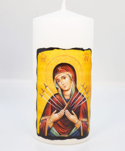 Alternative view of Energie-Kerze Mutter Maria 7 Schwerter