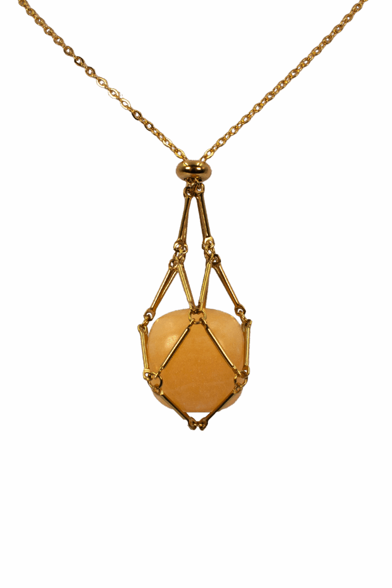 Goldenes Netz der Seele Topas-Jade