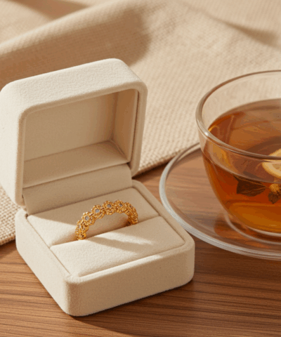 Ring Ausrichtung zum Licht