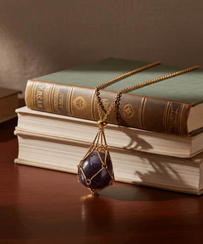 Goldenes Netz der Seele Amethyst