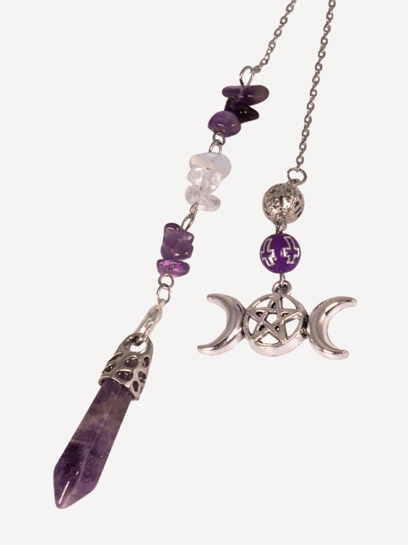Mondlicht-Amethyst Pendel