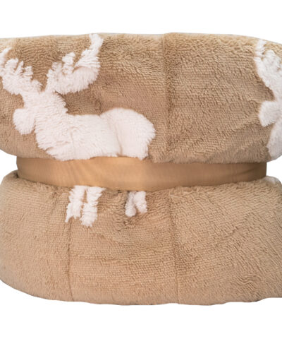 Alternative view of Elchdecke der Geborgenheit - beige/weiß