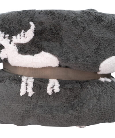 Alternative view of Elchdecke der Klarheit - grau/weiß