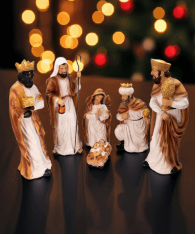 Heilige Krippenfiguren des Lichts