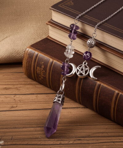Mondlicht-Amethyst Pendel
