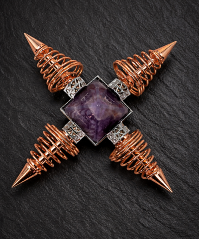 Energiespirale mit Amethyst