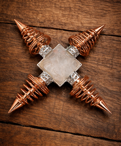 Energiespirale mit Bergkristall