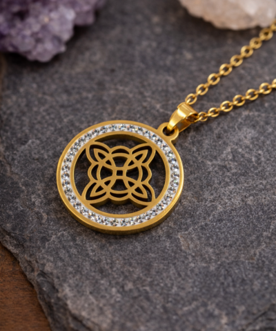 Seelenknoten - Kette vergoldet