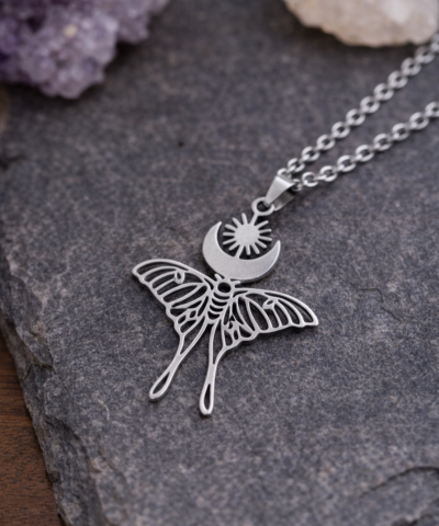 Lichtwandel- Silberne Kette