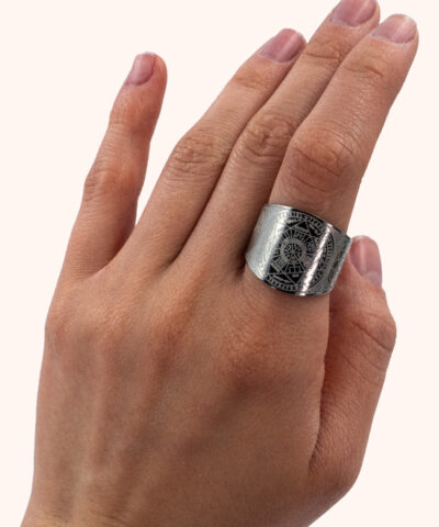 Alternative view of Königssiegel der 7 Erzengel - Ring silberfarben