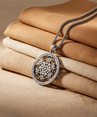 Siegel des Metatron - Kette silberfarben