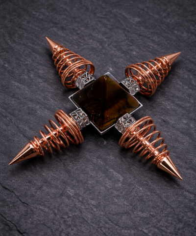 Sonnenwächter – Energiekreuz mit Tigerauge