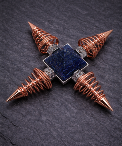 Sternentor der Wahrheit – Energiekreuz mit Lapislazuli
