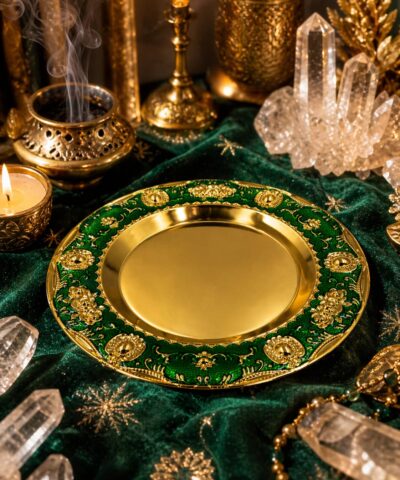 Duftthron Smaragd-Gold