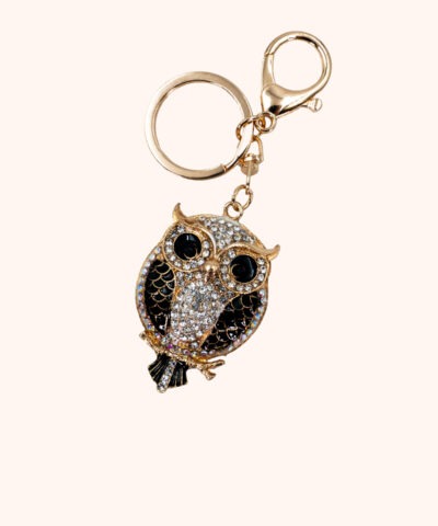 Alternative view of Goldene Wächtereule der Fülle - Anhänger