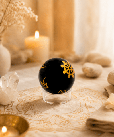 Obsidian – Kugel des goldenen Schutzes
