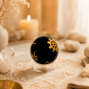 Obsidian – Kugel des goldenen Schutzes