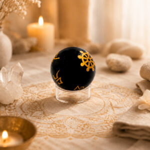 Obsidian – Kugel des goldenen Schutzes